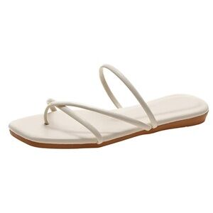 NEW Cream Strappy Sandals Size 6